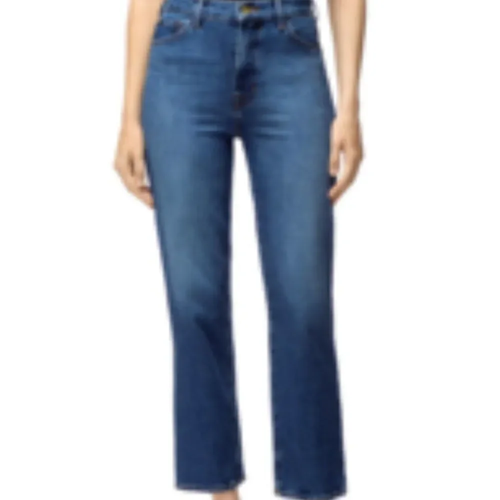 Faconnable Womens Size 10 Cropped Dark Denim Jeans Straight Leg 9.5